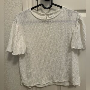 Zara girls white top